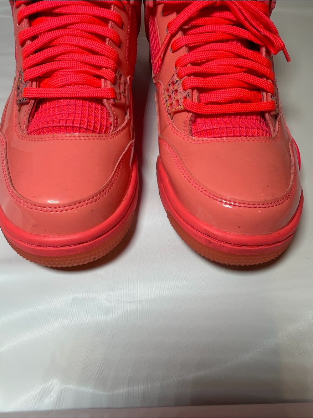 Nike Air Jordan 4 Retro NRG Hot Punch Women's Size 10 - Picture 4 of 10